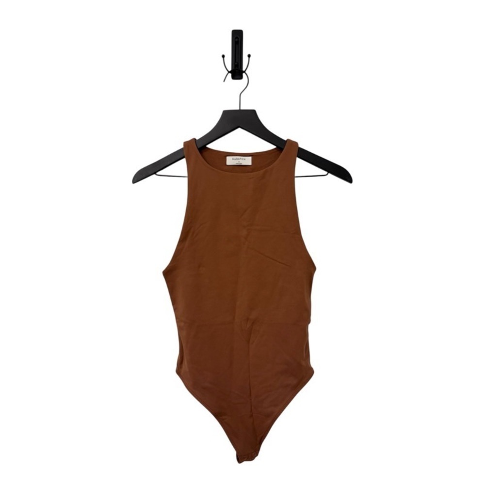 ARITZIA BABATON Contour ‘90s Bodysuit in Rust